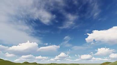 高清实拍蓝天白云视频的预览图